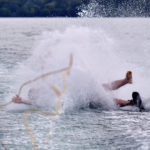 water skiing crash big